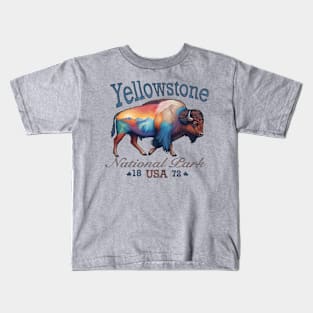 Yellowstone Bison Kids T-Shirt